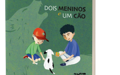 Dois meninos e um cão